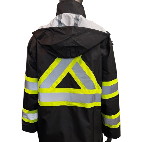 Safeline Hi-Vis Waterproof Jacket - SL-981 – Mesh Lining - With Hood & Dual Large Front Pockets