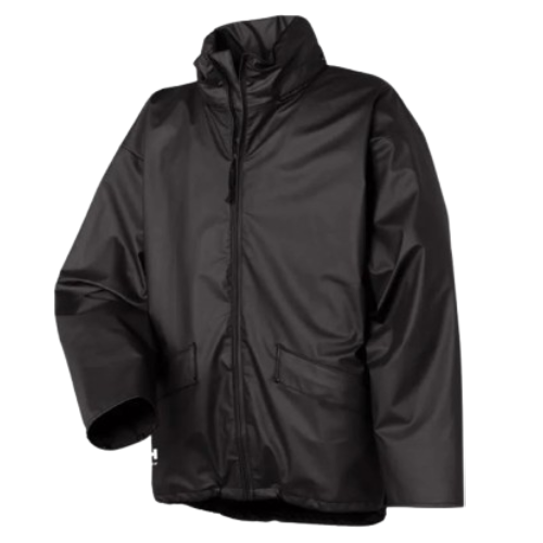 Helly Hansen Rain Work Jacket 70180 Voss - Adjustable Hood, Waterproof, Helox+ 4-Way Stretch