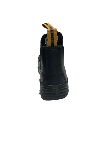 Safeline Steel Toe Slip-On Work Boots – Black