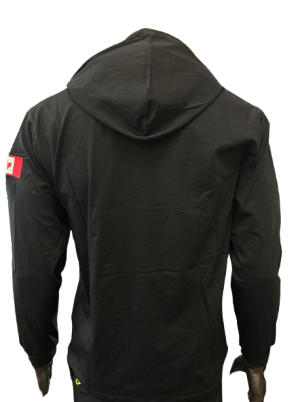 Safeline Black Workwear Hoodie – Long Sleeve, Lightweight with Front Chest Pocket, Durable Cotton Blend & Comfortable Fit