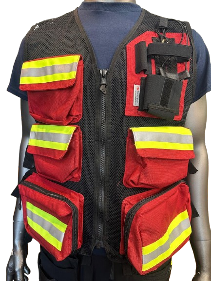 High-Visibility Mesh Safety Vest with Reflective Strips, Multi-Pockets & Large Back Pocket – 3 Different Colors