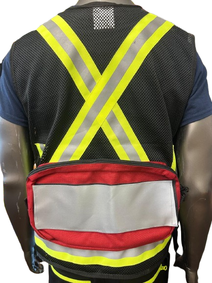High-Visibility Mesh Safety Vest with Reflective Strips, Multi-Pockets & Large Back Pocket – 3 Different Colors