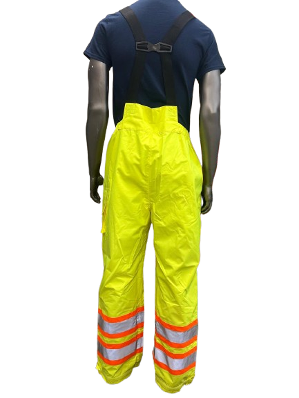 High-Visibility Waterproof Armor Overall with Multi-Pockets & Bottom Leg Zipper
