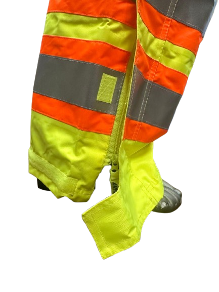 High-Visibility Waterproof Armor Overall with Multi-Pockets & Bottom Leg Zipper