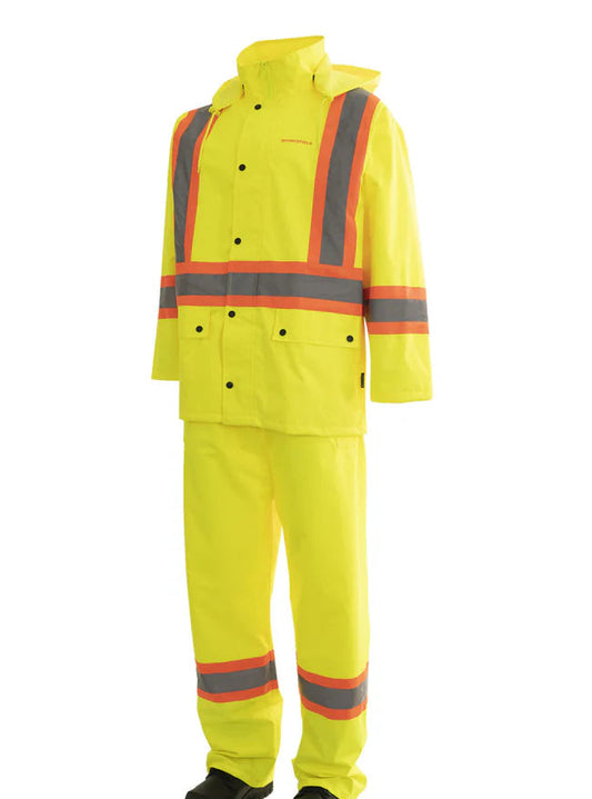 Forcefield CSA 3 Piece Hi Vis Rain Suit - 2 Colors