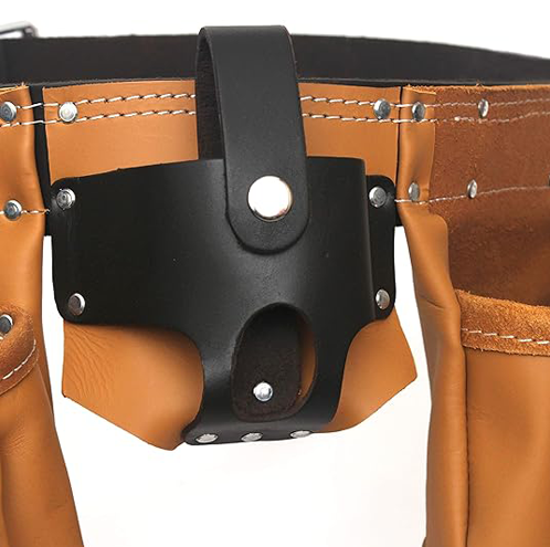 Mechtools Tool Belt, Leather Tool Belt, Tool Pouch For Belt, Tool Belt Electrician With 12 Pockets Apron Hammer Holder, Homeowners Contractors Heavy Duty Knife Holder, Pencil Pockets, Marker Pockets, Measuring Tape Holder