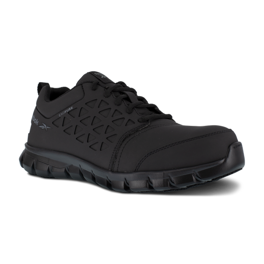 Reebok Men's Athletic Work Shoe - Black Sublite Cushion Work - RB4051