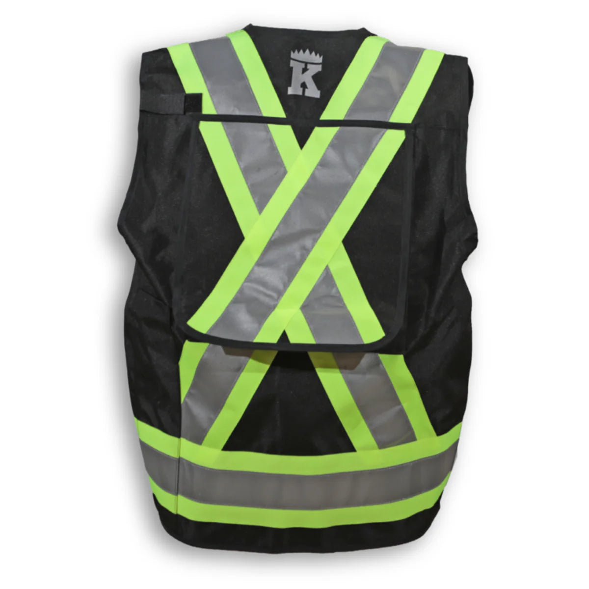 Big K Men's Hi-Vis Surveyor Safety Vest CSA Approved Pocket King with 8 Pockets | 3M Reflective Tape | Durable & Comfortable
