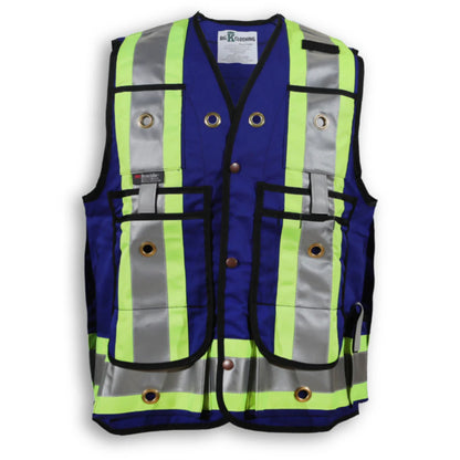 Big K Men's Hi-Vis Surveyor Safety Vest CSA Approved Pocket King with 8 Pockets | 3M Reflective Tape | Durable & Comfortable