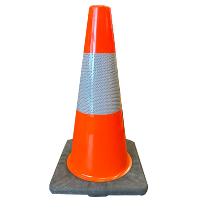 Heavy Duty Reflective Traffic Cones - 18", Orange