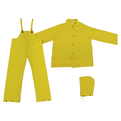 Big K Clothing 3-Piece Yellow PVC Rain Gear - Yellow PVC Rain Gear