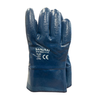 Samurai Winter Insulated Work Gloves, Nitrile Coated, Safety Cuff, Thermal Protection