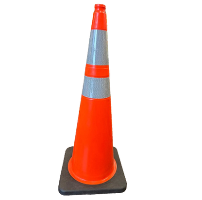 Heavy Duty Reflective Traffic Cones - 36", Orange