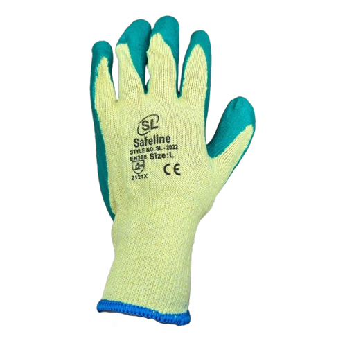 Heavy Duty Latex Coated Work Gloves, Ideal For Heavy Duty Gardening, Handling, Manufacturing, Agriculture, Building & Construction - SL-2022, S-2XL