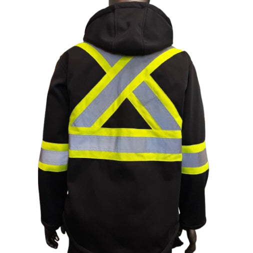 Safeline Hi-Vis Winter Jacket SL-1000 – Water Resistant, Detachable Hood & Adjustable Valcro Arms - 4 Pockets