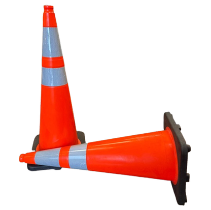 Heavy Duty Reflective Traffic Cones - 36", Orange