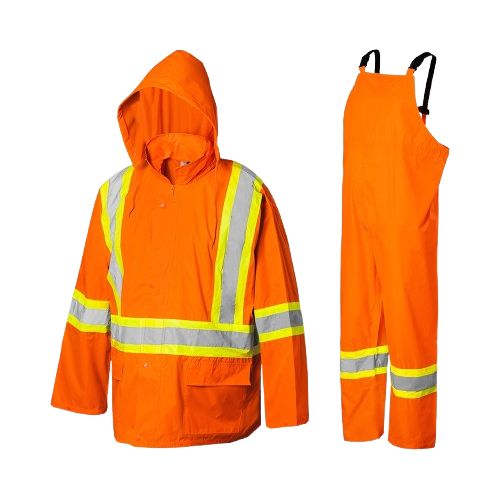 Safeline(G) Hi-Vis 3-Pc Rain Suit - 100% Waterproof