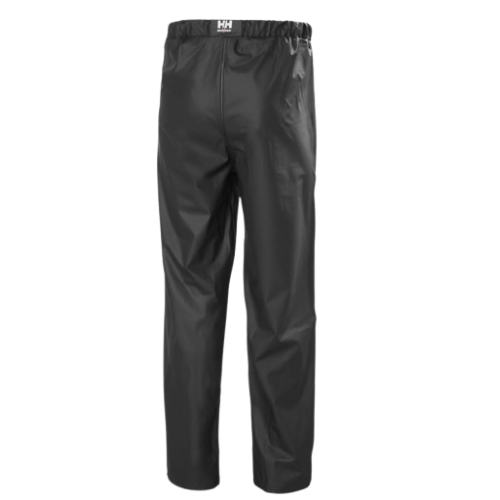 Helly Hansen Rain Work Pants 70480 Voss - PU Coated Poly, Waterproof, Helox+ 4-Way Stretch, Elastic Waist