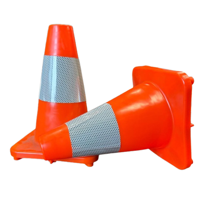 Reflective Traffic Cones - 12", Orange