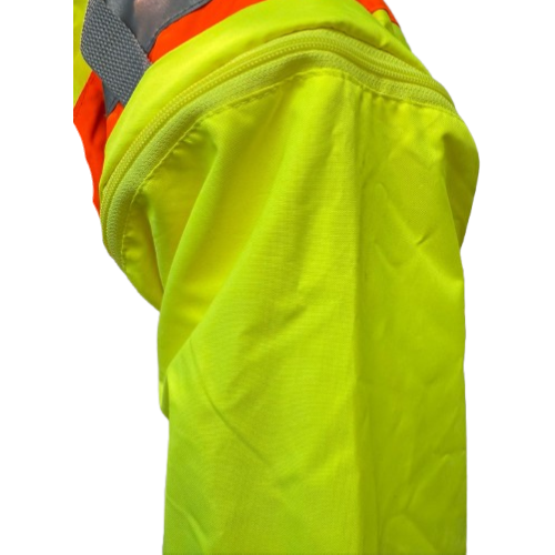 Armor Winter 4-in-1 Hi-Vis Waterproof Jacket – Detachable Hood & 5 Pockets - Waterproof Outer Shell With Removable Hi-Vis Fleece Jacket