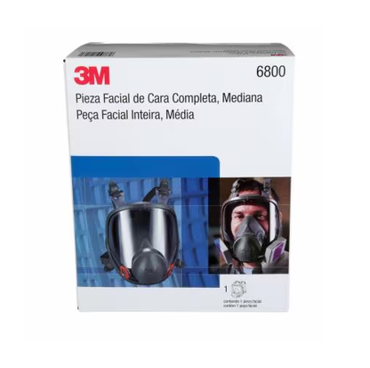 3M Full Facepiece Reusable Respirator, 6800, S-M