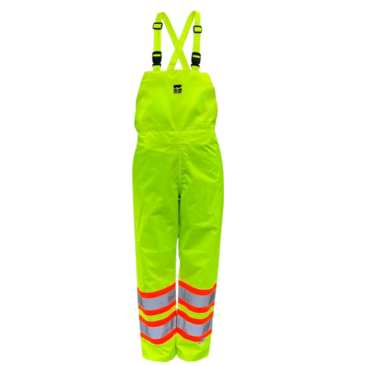 Viking Hi-Vis Ripstop Waterproof Insulated Bib Pant – Adjustable Velcro Leg Openings