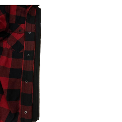 Men’s Quilted Flannel Jacket with Hood