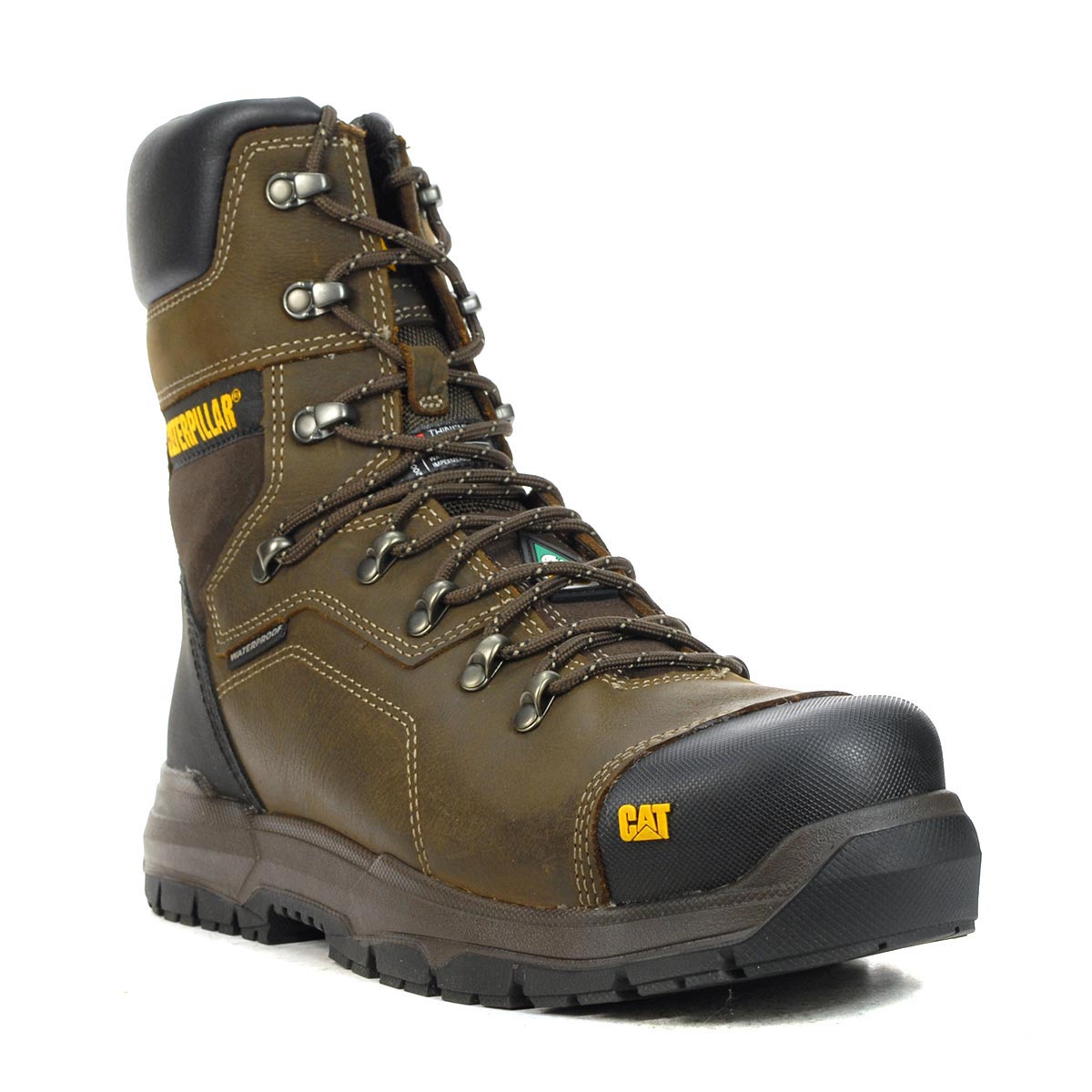 Caterpillar Men’s Diagnostic 2.0 8″ Dark Coffee WP CT Work Boots P725893