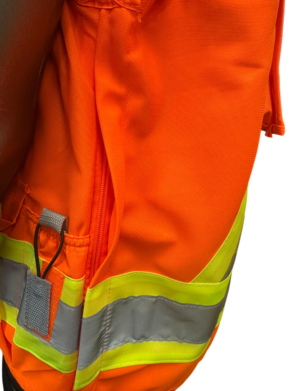 Safeline High-Visibility Safety Vest – Reflective Strips, Zipper Closure, Side & Back Utility Pockets, Soft Padded Collar - 5 Different Colors