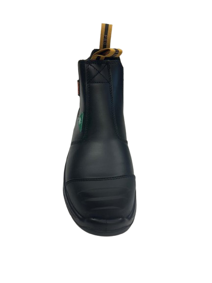 Safeline Steel Toe Slip-On Work Boots – Black