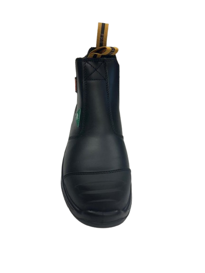 Safeline Steel Toe Slip-On Work Boots – Black