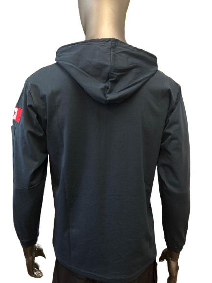 Safeline Dark Greyish Blue Workwear Hoodie – Long Sleeve, Lightweight with Front Chest Pocket, Durable Cotton Blend & Comfortable Fit