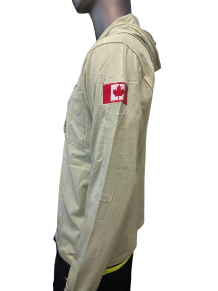 Safeline Light Green Workwear Hoodie – Long Sleeve, Lightweight with Front Chest Pocket, Durable Cotton Blend & Comfortable Fit