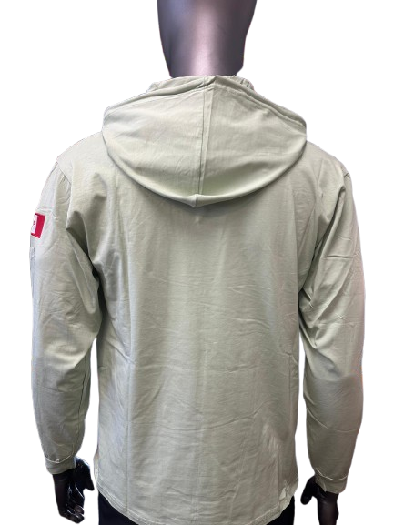 Safeline Light Green Workwear Hoodie – Long Sleeve, Lightweight with Front Chest Pocket, Durable Cotton Blend & Comfortable Fit