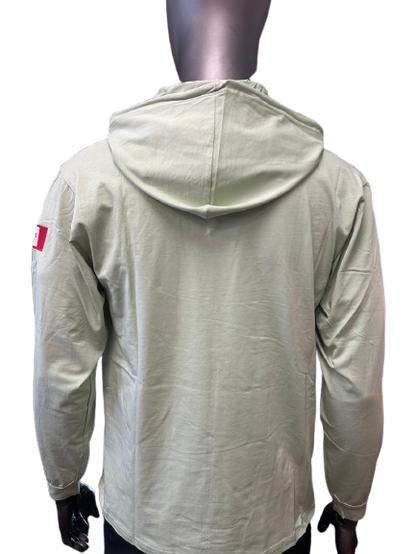 Safeline Light Green Workwear Hoodie – Long Sleeve, Lightweight with Front Chest Pocket, Durable Cotton Blend & Comfortable Fit