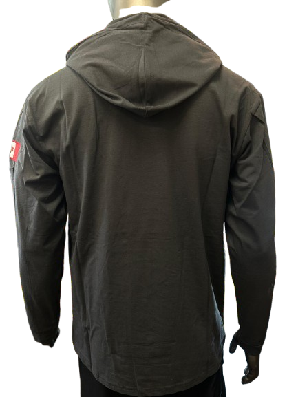 Safeline Dark Gray Workwear Hoodie – Long Sleeve, Lightweight with Front Chest Pocket, Durable Cotton Blend & Comfortable Fit