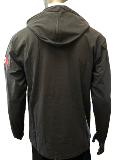 Safeline Dark Gray Workwear Hoodie – Long Sleeve, Lightweight with Front Chest Pocket, Durable Cotton Blend & Comfortable Fit