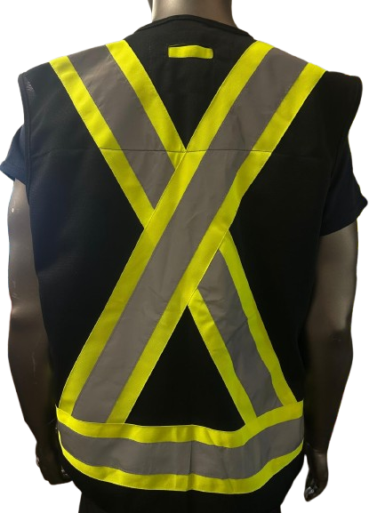 Forcefield High-Visibility Safety Vest with Side Zipper Pocket – Reflective Strips, Light Weight & Multi-Pocket - 3 Different Colors