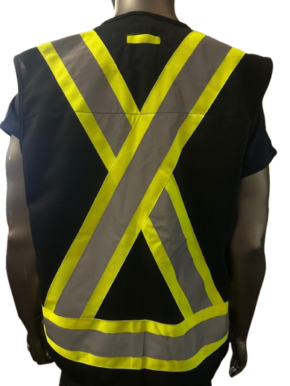 Forcefield High-Visibility Safety Vest with Side Zipper Pocket – Reflective Strips, Light Weight & Multi-Pocket - 3 Different Colors