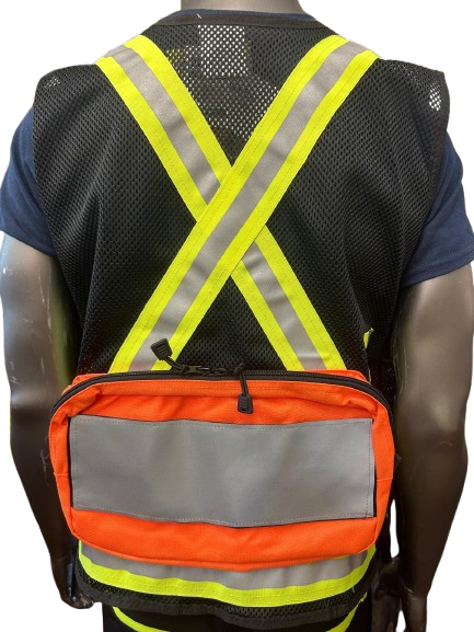 High-Visibility Mesh Safety Vest with Reflective Strips, Multi-Pockets & Large Back Pocket – 3 Different Colors