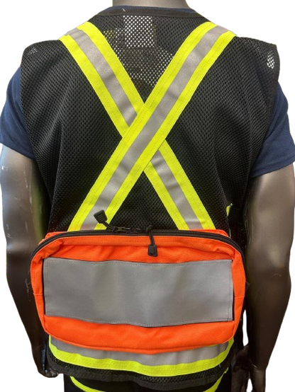 High-Visibility Mesh Safety Vest with Reflective Strips, Multi-Pockets & Large Back Pocket – 3 Different Colors