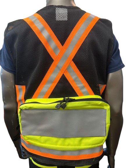 High-Visibility Mesh Safety Vest with Reflective Strips, Multi-Pockets & Large Back Pocket – 3 Different Colors