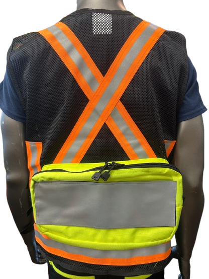 High-Visibility Mesh Safety Vest with Reflective Strips, Multi-Pockets & Large Back Pocket – 3 Different Colors