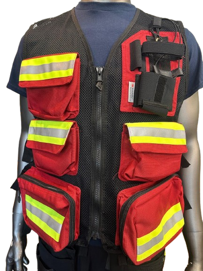 High-Visibility Mesh Safety Vest with Reflective Strips, Multi-Pockets & Large Back Pocket – 3 Different Colors