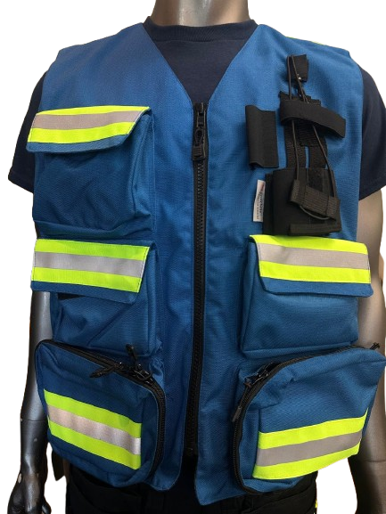 High-Visibility Safety Vest with Reflective Strips, Multi-Pockets & Large Back Pocket – 2 Different Colors