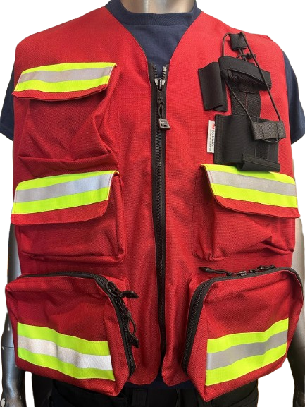 High-Visibility Safety Vest with Reflective Strips, Multi-Pockets & Large Back Pocket – 2 Different Colors