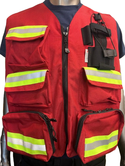 High-Visibility Safety Vest with Reflective Strips, Multi-Pockets & Large Back Pocket – 2 Different Colors