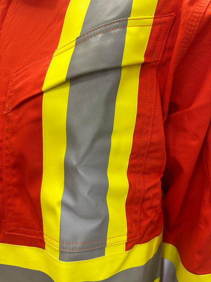 Big K Hi-Vis Fire Resistant Safety Coveralls CSA Approved 100% Cotton | 3M Reflective Tape | High Visibility