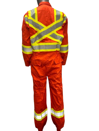 Big K Hi-Vis Fire Resistant Safety Coveralls CSA Approved 100% Cotton | 3M Reflective Tape | High Visibility