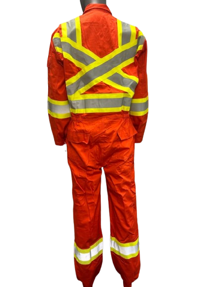 Big K Hi-Vis Fire Resistant Safety Coveralls CSA Approved 100% Cotton | 3M Reflective Tape | High Visibility